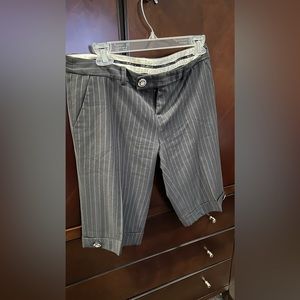 Miss Me Pinstriped low waist short pants.